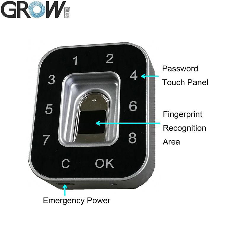 GROW G12 2018 New Design Password Fingerprint Cabinet Lock 2