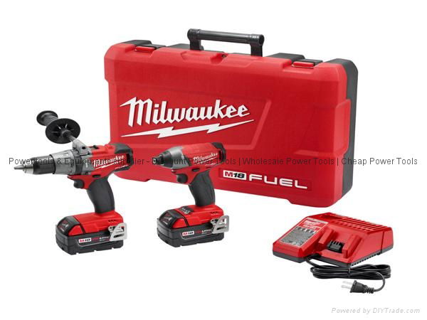 Milwaukee 289722 M18 FUEL Cordless Li Ion 2 Tool Combo Kit  Drill Impact