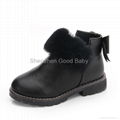 New arrival quality pink baby boots infant booties cute baby booties 2