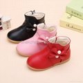New arrival quality pink baby boots infant booties cute baby booties 4