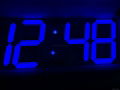 Led 3D digital wall Clock blue color  1