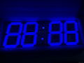 Led 3D digital wall Clock blue color  2