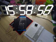 Led 3D digital clock 88:88:88 indoor 