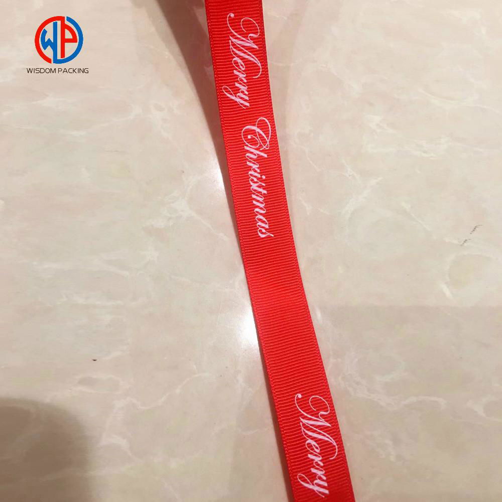 Wholesale 100%polyester custom printed grosgrain ribbon 3
