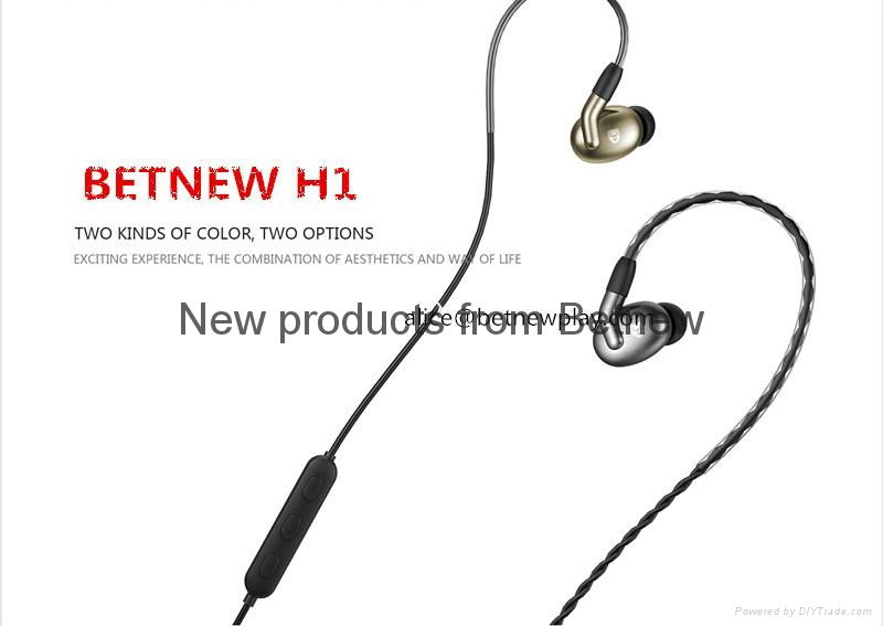 2018 new arrivals moving iron buetooth hifi  earphone with adjustable hook 2