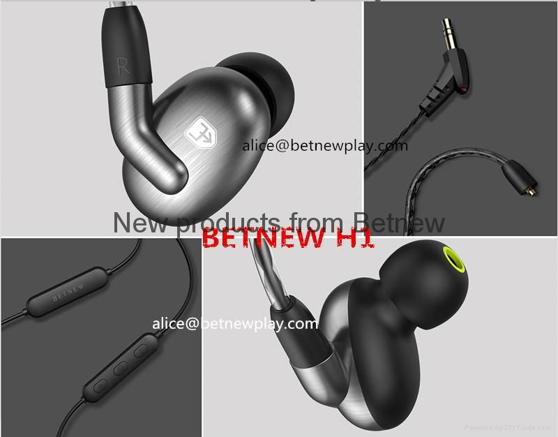 2018 new arrivals moving iron buetooth hifi  earphone with adjustable hook 3