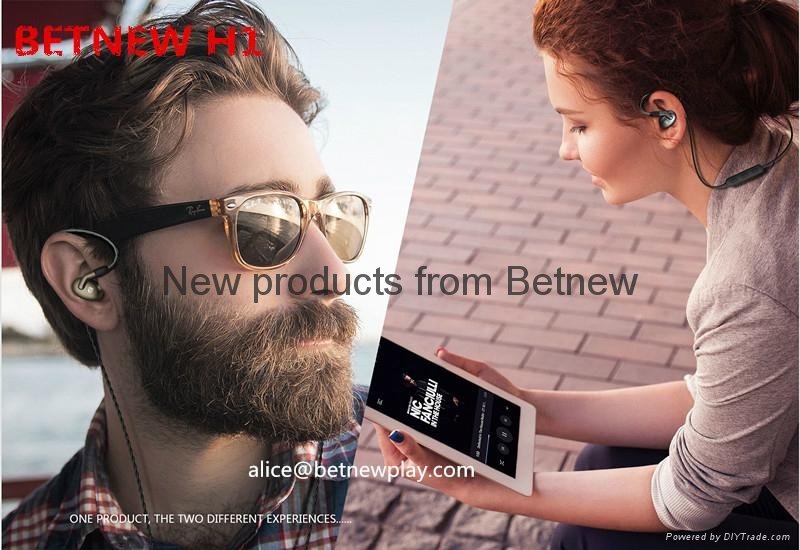 2018 new arrivals moving iron buetooth hifi  earphone with adjustable hook 5