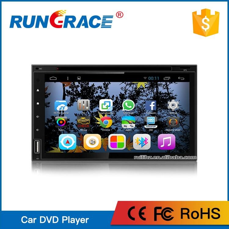 6.95 inch Double din with radio Wifi Bluetooth universal android car dvd player 3