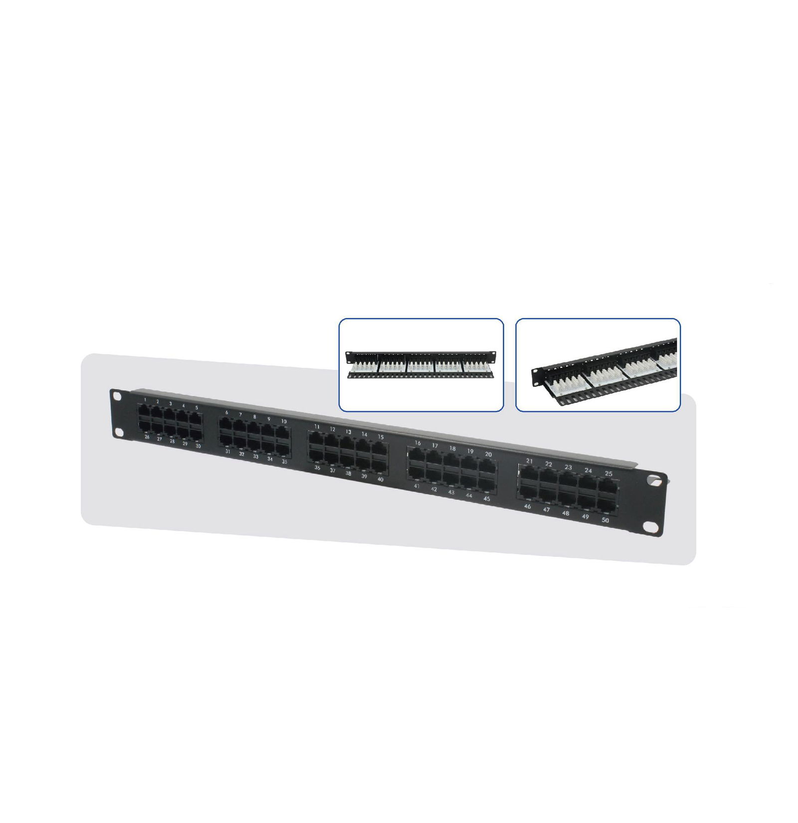 RJ11 CAT3 25 PORT 50 PORT PATCH PANEL 3