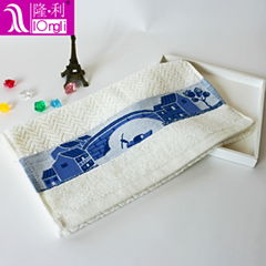 High quality Customized Carton design cotton face towel