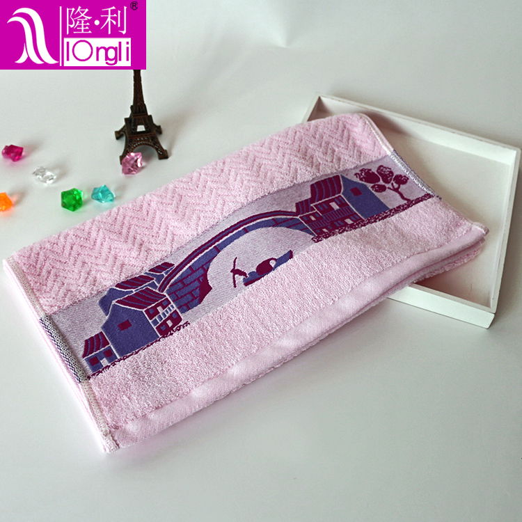 High quality Customized Carton design cotton face towel 4