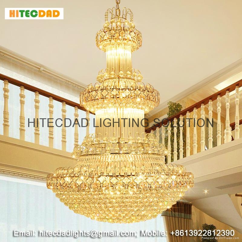 Big size Luxury Crystal chandelier HTDIPS91449 HITECDAD (China