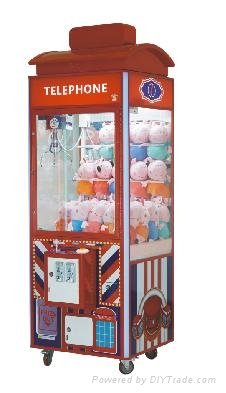 Colourfull New Super Box Toy Claw Machine with Coin Accepter