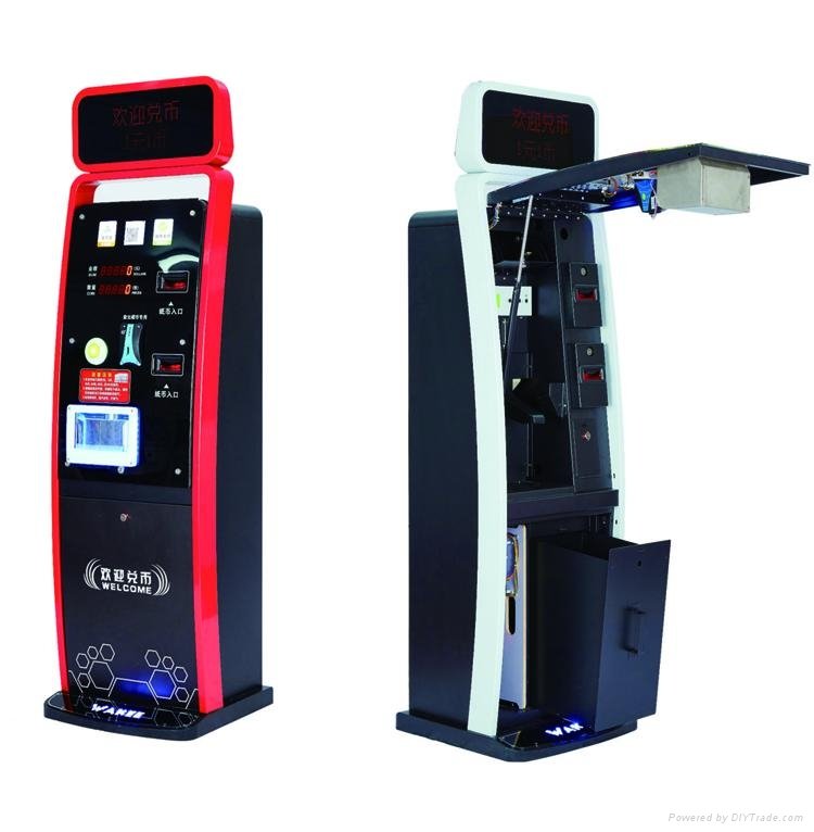 High Quality Kids Game Currency Exchange Vending Coin Operated Machine
