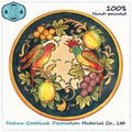 Hand Painted 14 Inch Round Colorful Wedding Cheap Bulk Ceramic Plates 1