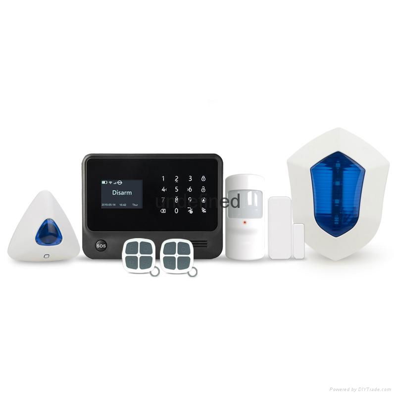 smart home gsm wifi alarm system, 100 wireless zones 8 wired zones 2