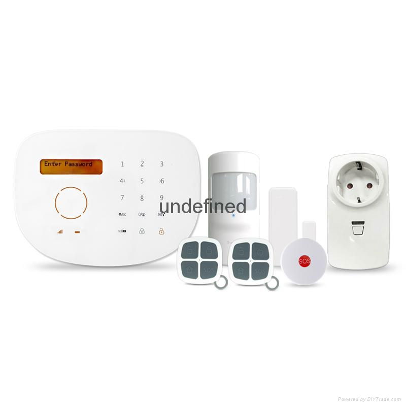 Touch screen gsm alarm system android ios app control
