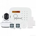 Touch screen gsm alarm system android ios app control 4