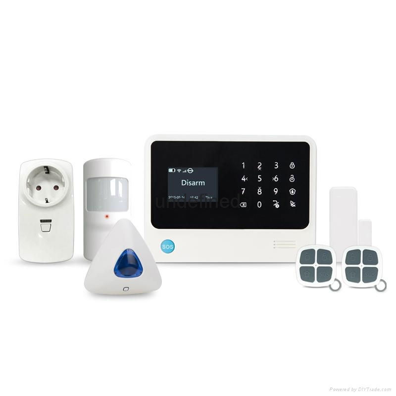 3g wifi home security alarm system with english spanish french dutch languages 3