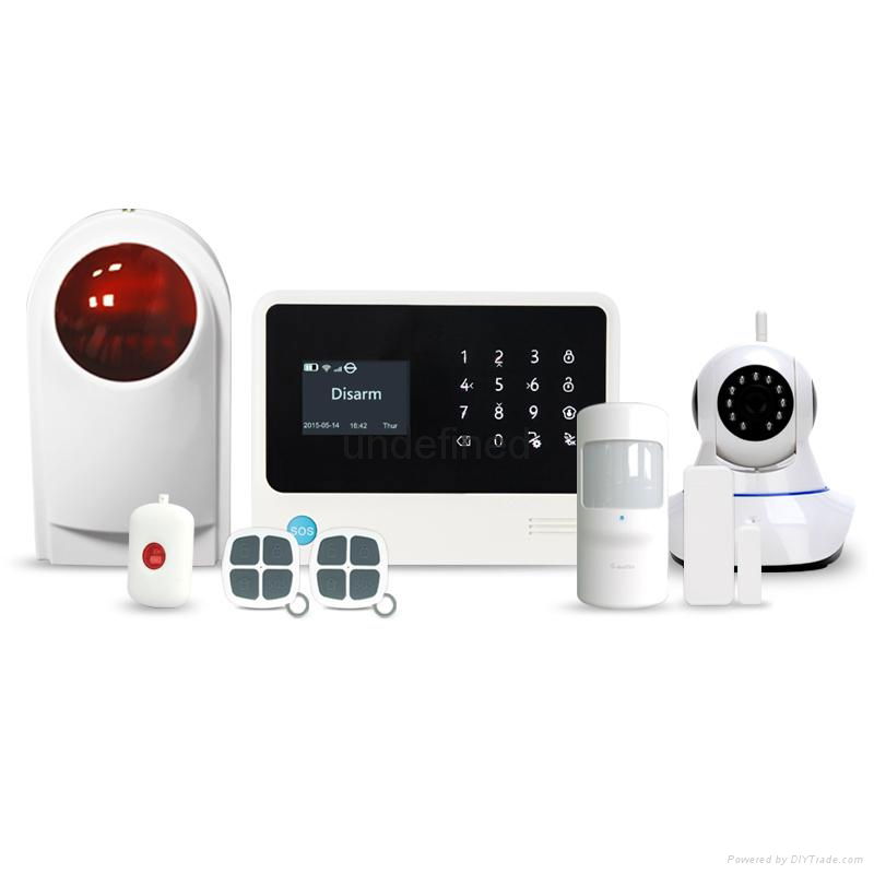 3g wifi home security alarm system with english spanish french dutch languages 2