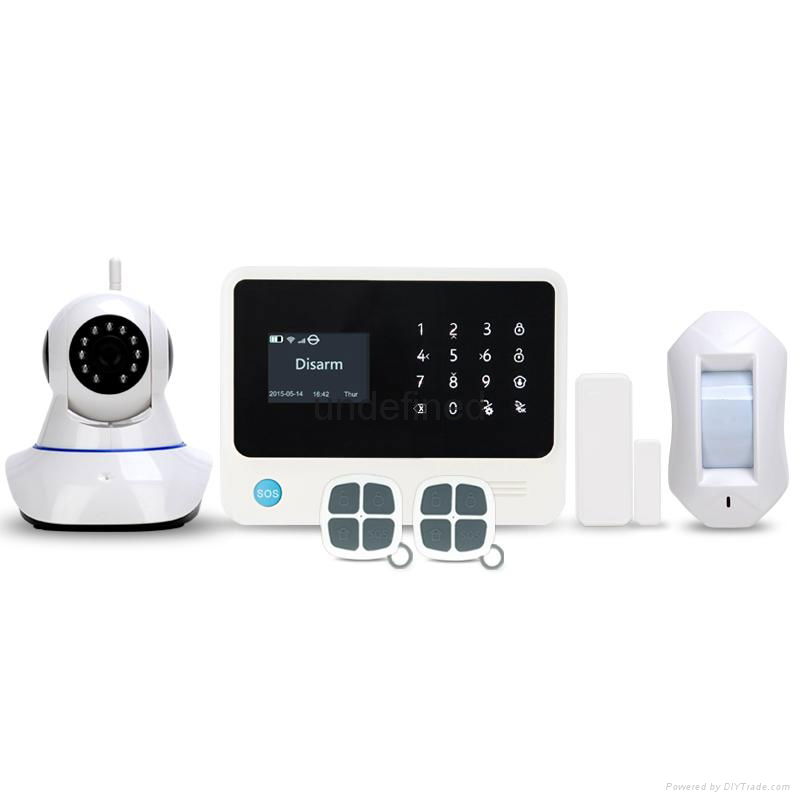 3g wifi home security alarm system with english spanish french dutch languages