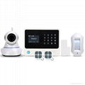 3g wifi home security alarm system with english spanish french dutch languages