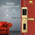 smart fingerprint door lock with gsm wifi alarm system 1