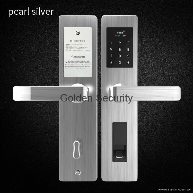 smart fingerprint door lock with gsm wifi alarm system 3