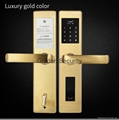 smart fingerprint door lock with gsm wifi alarm system 5