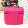 PU beauty case cosmetic case makeup storage organizer box women vanity case 5025 4