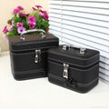 PU beauty case cosmetic case makeup storage organizer box women vanity case 5025 3