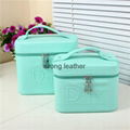 woman cosmetic bag PU beauty case makeup