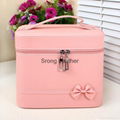 PU beauty case cosmetic case makeup storage box organizer box women vanity case  2