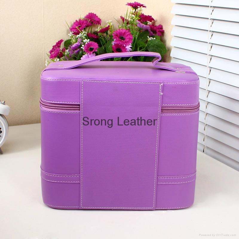 PU beauty case cosmetic case makeup storage box organizer box women