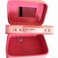 PU beauty case cosmetic case makeup storage organizer box women vanity case  5