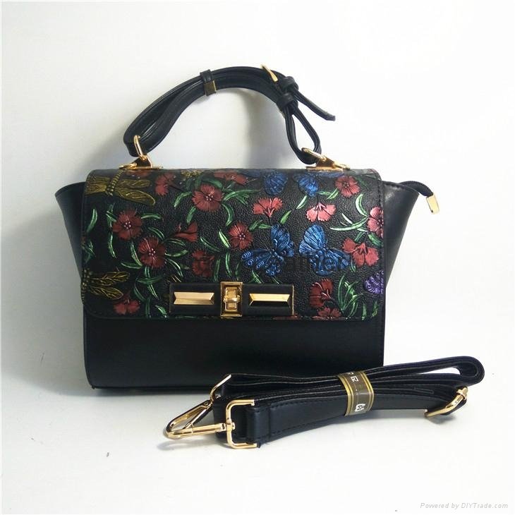 Brand women handbag messenger briefcase PU patent leather woman commuter bag  3