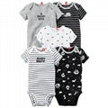 Short sleeved baby romper suits