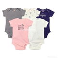 Short sleeved baby romper suits 1