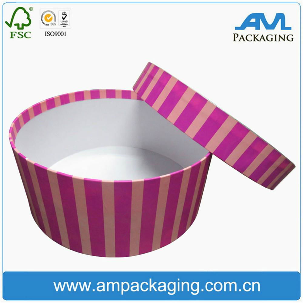 Recycled cheap guangdong custom color round flower box paper boxes