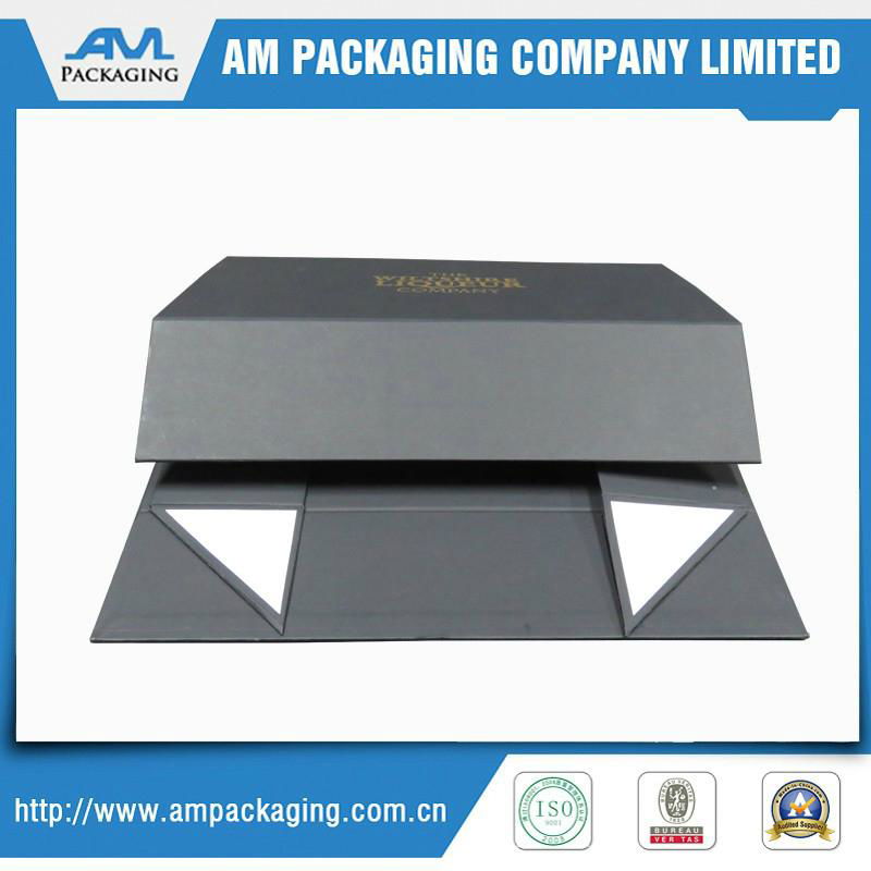 Factory customized green paper collapsible storage box packaging cardboard 4