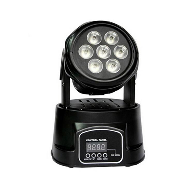 RGBW 4in1 7PCS 12W LED Beam Moving Head Light with Bar Lighting 2