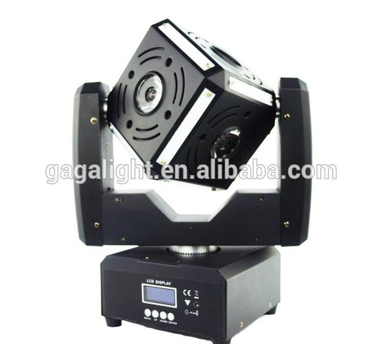6X12W RGBW 4 in 1 of 6 Side LED Cube Ball Moving Head LED Beam Stage Light 2