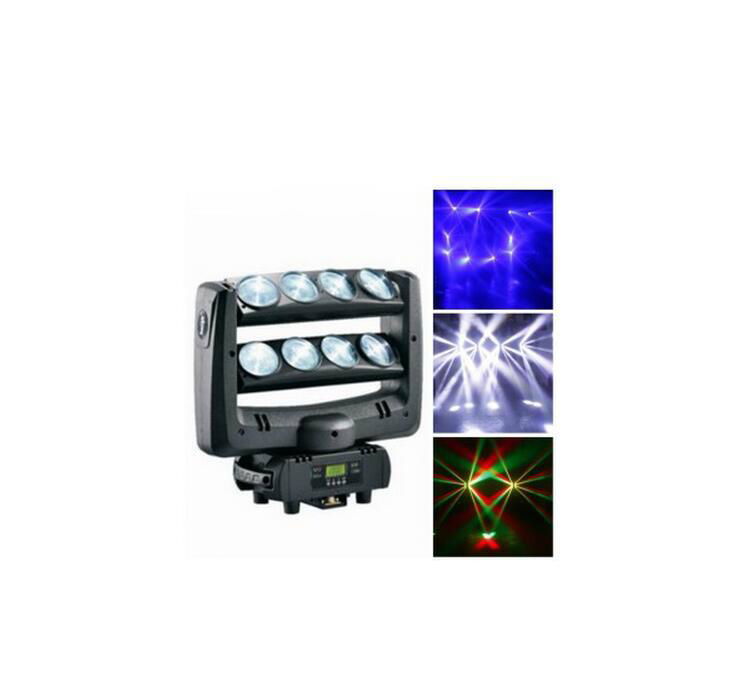 8*10W RGBW LED 8 Head Spider Beam Moving Head Lightfor Club Lighting DJ Lighting 