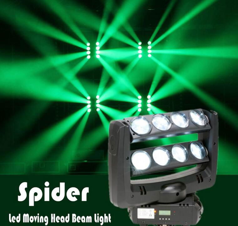 8*10W RGBW LED 8 Head Spider Beam Moving Head Lightfor Club Lighting DJ Lighting  2