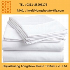 100% Polyester Bed Sheet Hotel Hospitality Guest Rooms Beddings Microfiber Sets