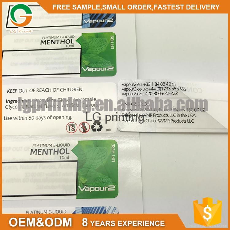 double layer packaging printing labels adhesive stickers 2