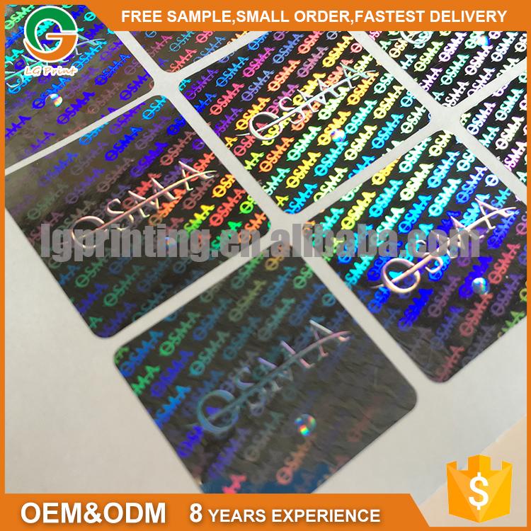 OEM 3D laser sticker VOID anti-fake security label 4