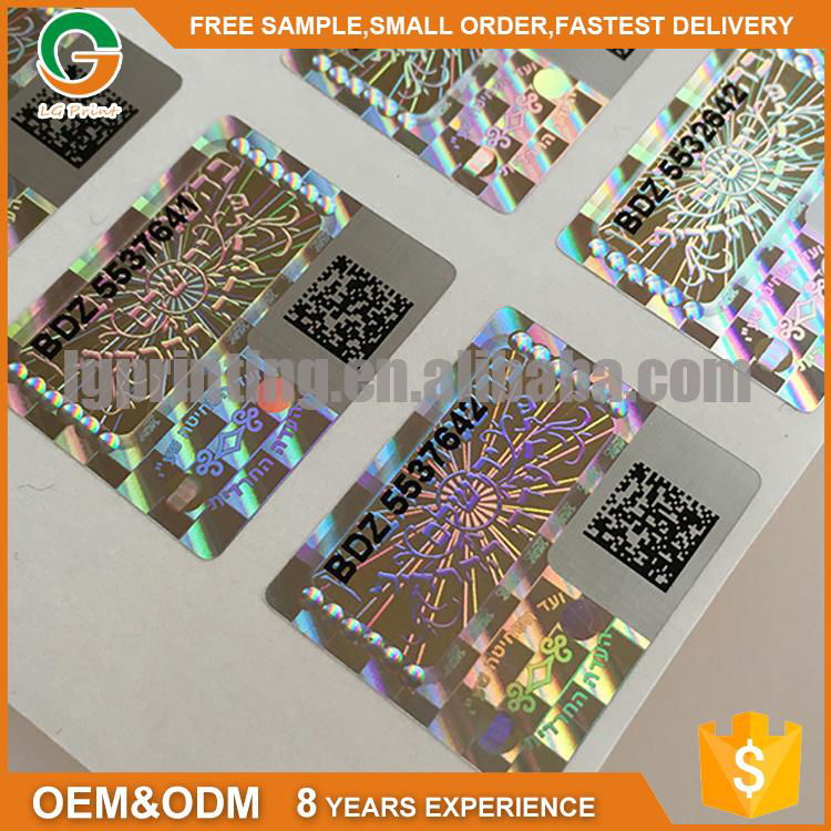 3d Security Sticker Custom Overlay Hologram Labels Sticker 2