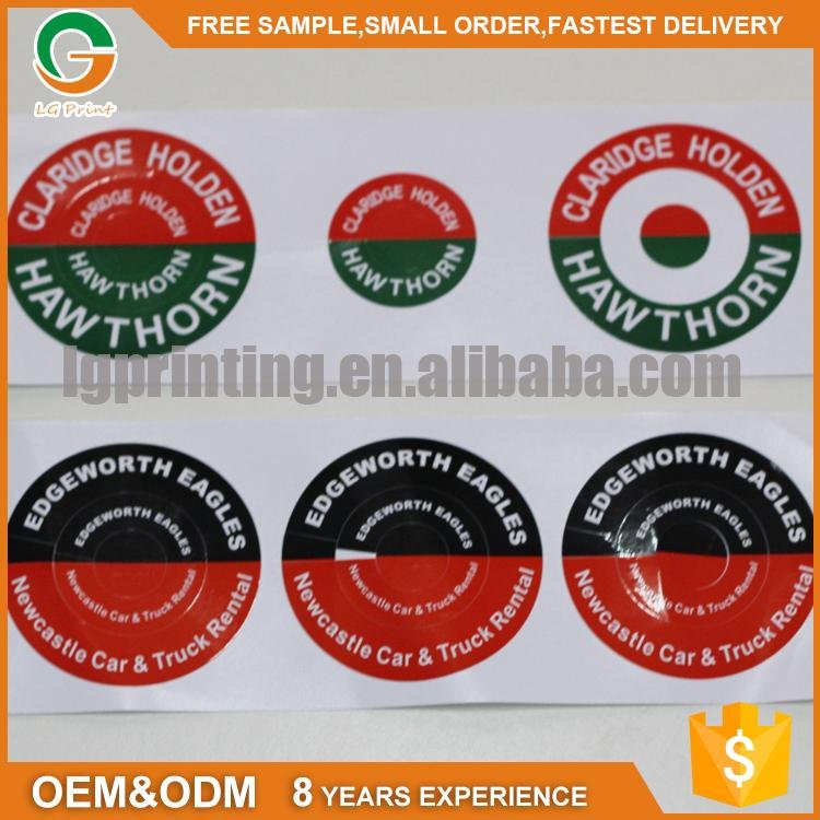 CMYK Patone Color Manufacturers customized Logo Code Paper Self Adhesive Sticker 4