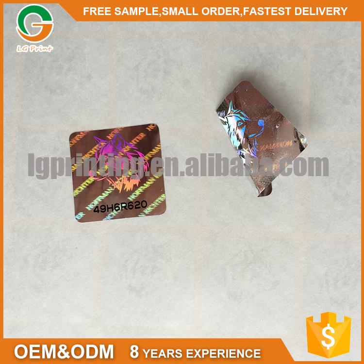 3d Hologram Sticker With Print Holographic Label For Cosmetic 3